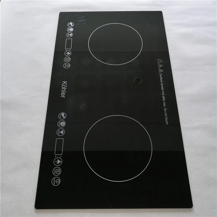 High temperature black glass ceramic cooking plate, ceramic glass for induction cooker glass top