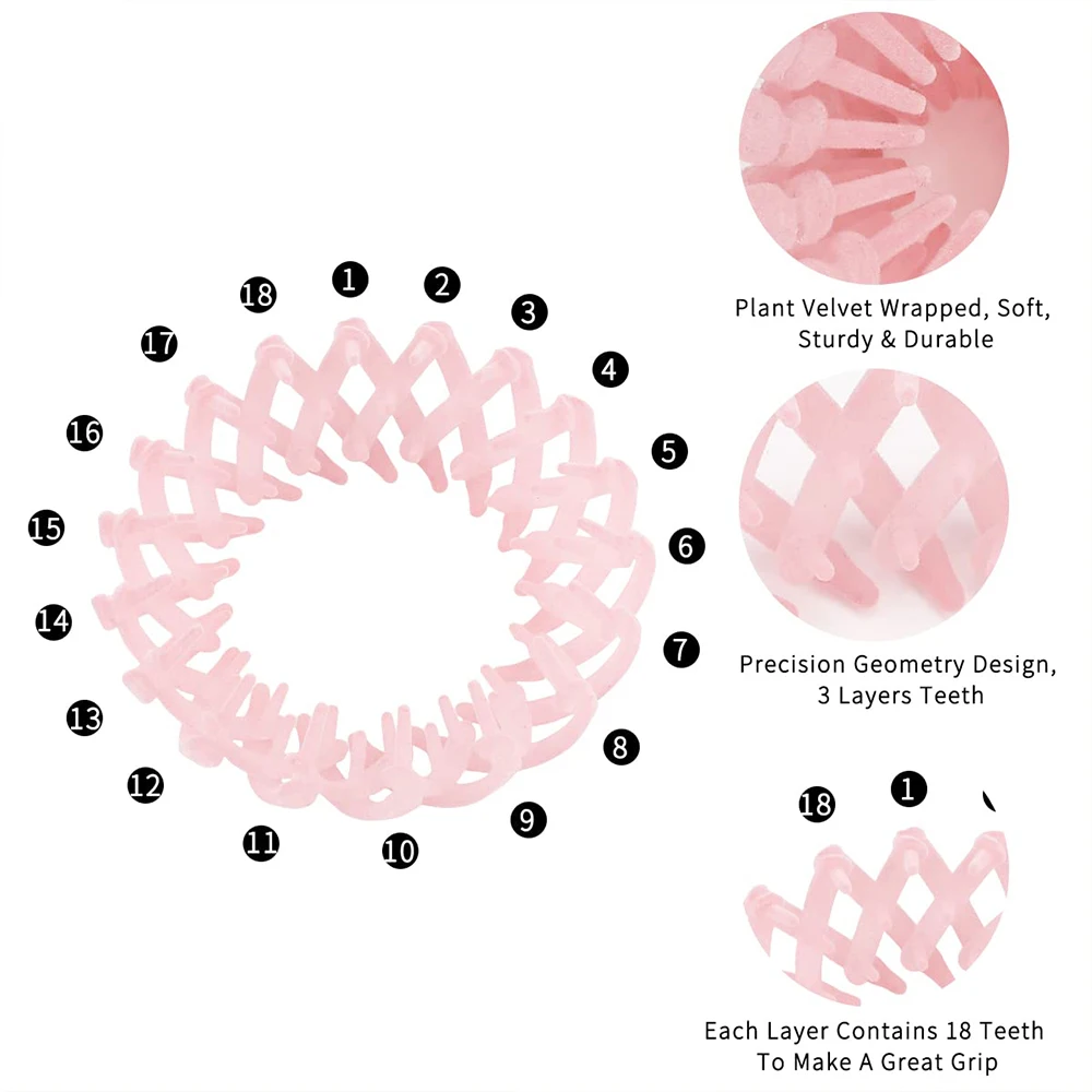 Bird Nest Hair Clips,Ponytail Holder Clip Accessories for girls,Velvet Expandable Fixed Hair Claw Retractable Hairpin Buckles