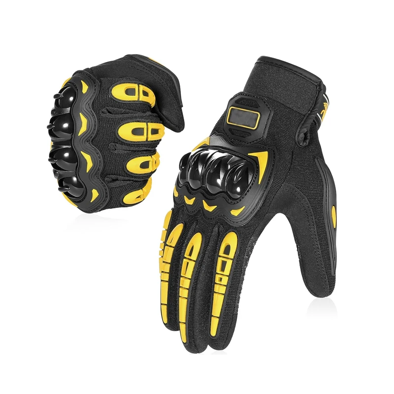 OEM Custom Motorcycle Gloves With Logo Sports Full Finger Anti Slip Gel Pad Motorcycle Bike Gloves