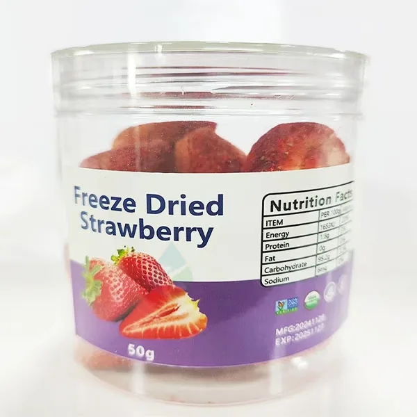 Private label for sweet freeze- dried strawberries whole preserved fruit