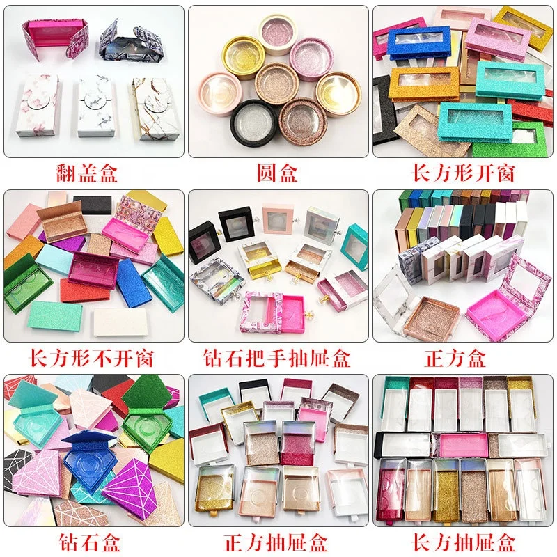 2021 new arrivals 4pairs mink lash box book packaging case Full Strip fluffy vegan 25mm 3D eye lashes wholesale vendor eyelashes