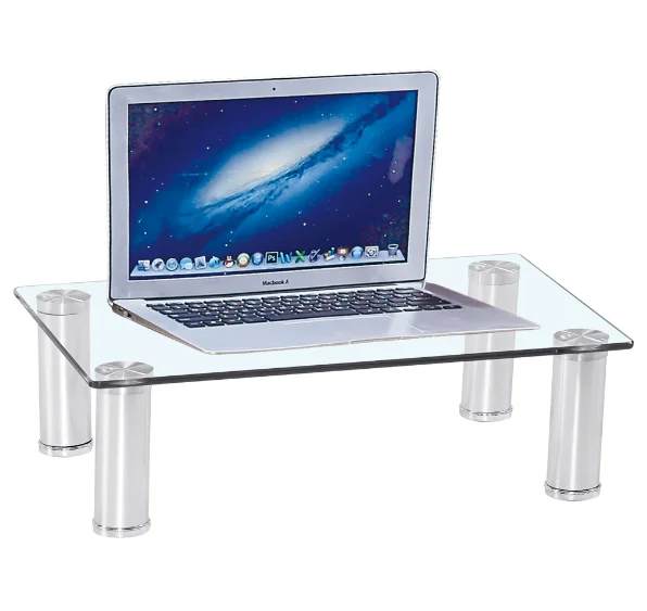 Простой трендовый стенд для монитора и компьютерный стеклянный Настольный Органайзер держатель ручки для ноутбука, компьютера, iMac, черный