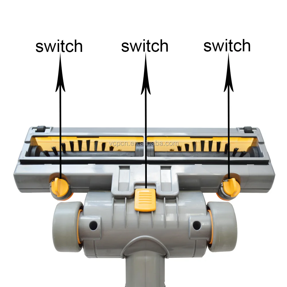 Пылесос турбо-щетка для мытья полов Ковер пыли нормальный турбо-щетка с рабочей поверхностью диаметром 32 мм 35 мм адаптер желтый цвет (BMD-11)