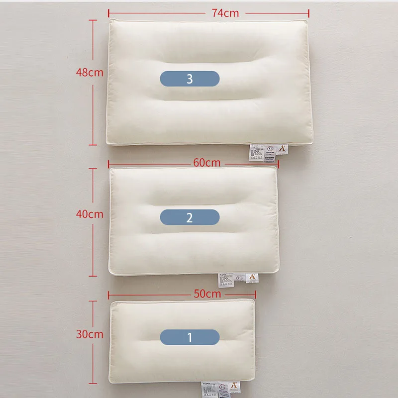 Pillow Low Cotton Linen Pillow Core Bed Pillows for Sleeping Standard Size Hotel Quality