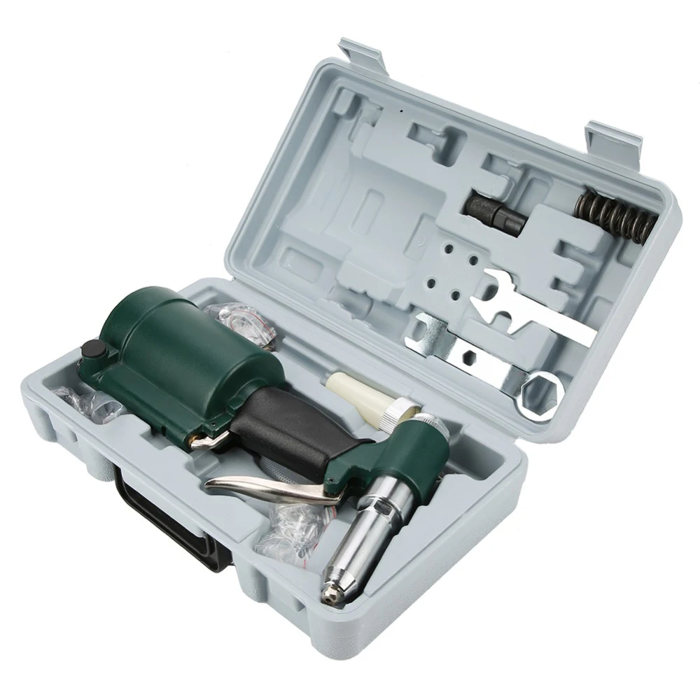 
Pneumatic Riveter Gun Kit Industrial Air Hydraulic Pop Rivet Gun Set Car Repair Hand Tools Kit Air Riveter Gun 