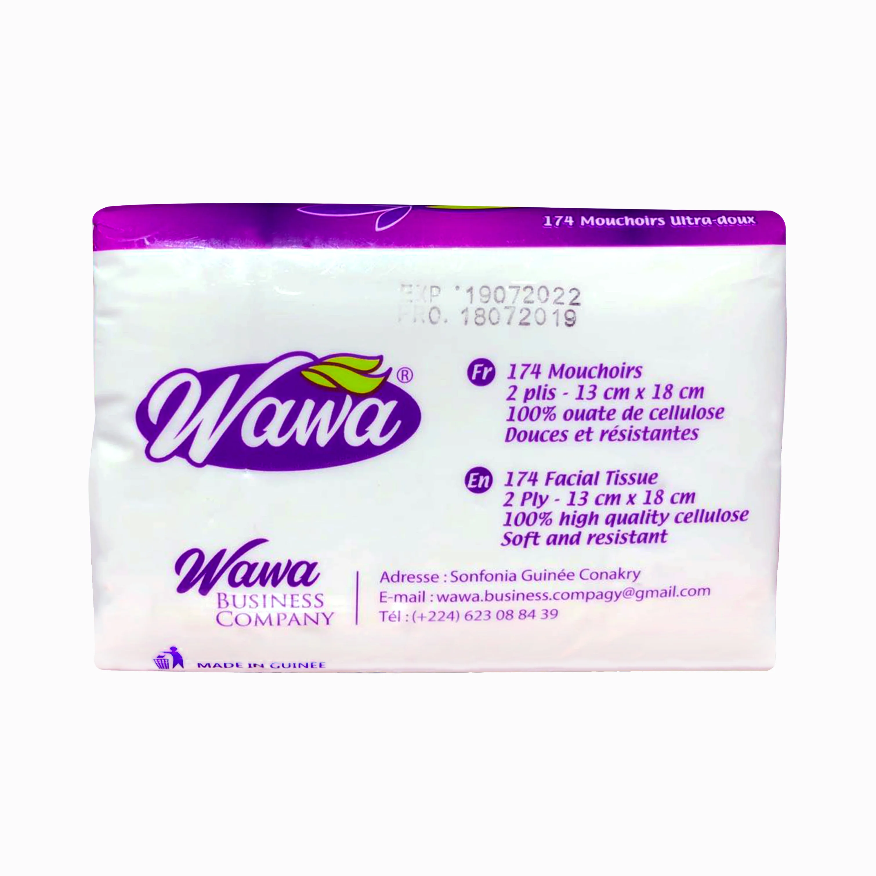 Natural organic bamboo travel facial tissue paper best soft tissue