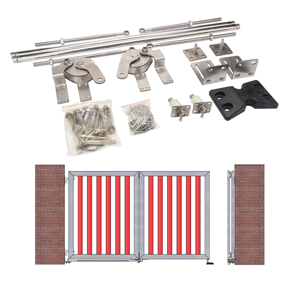 Swing Gate Automatic  Metal  Flexible  Bi-folding  Hardware Kit