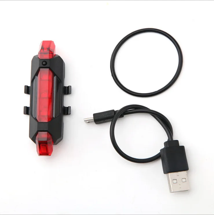 Аксессуары для велосипеда светодиодный фонарь перезаряжаемый фонарик с Usb велосипедные детали пластиковая зарядка