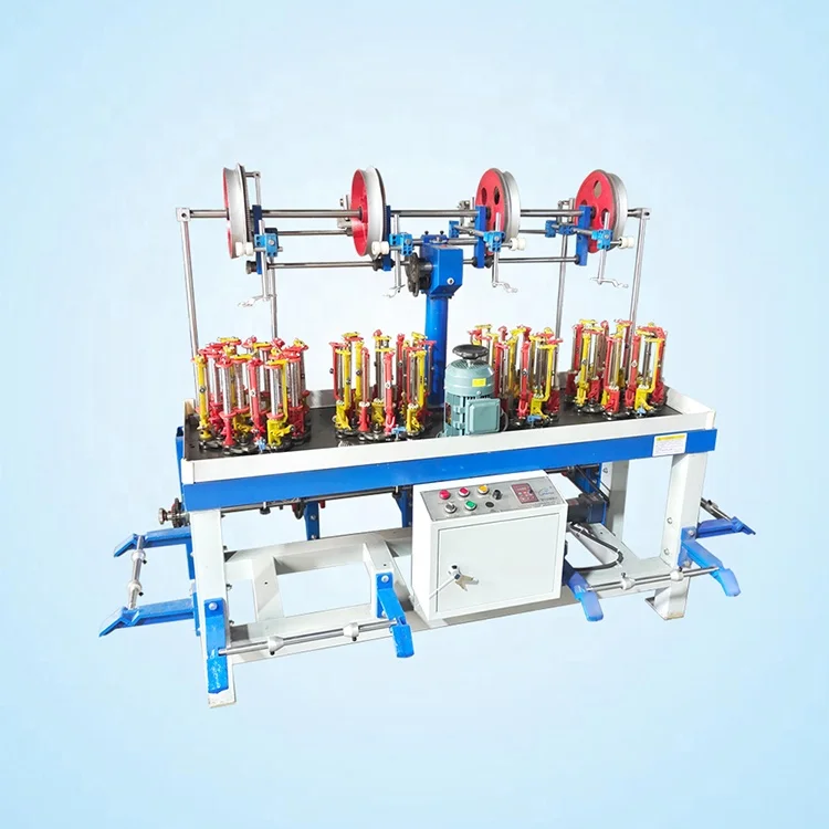 CE Fine Workmanship 16 Spindle High Speed Braiding Machine, 16 Spindle Braiding Machine Used For Weaving Polyester Round Cord