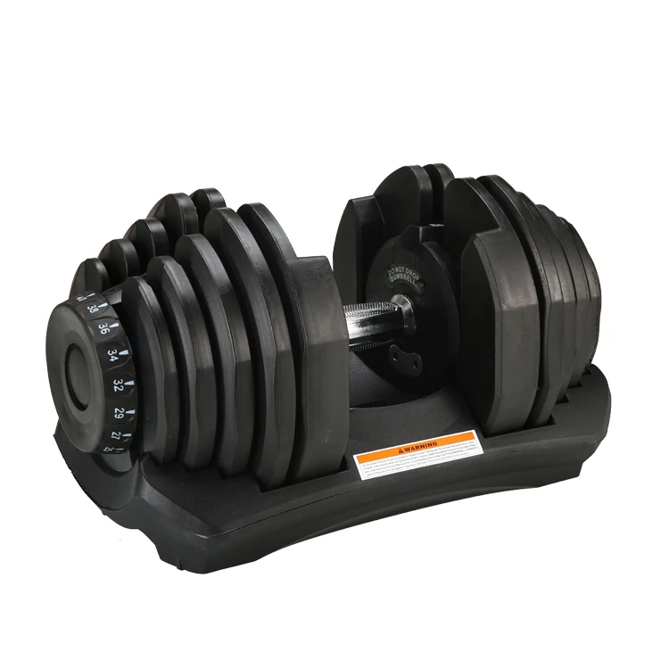 Best Sales Free home fitness equipment adjustable 40KG 90LB dumbbell weight
