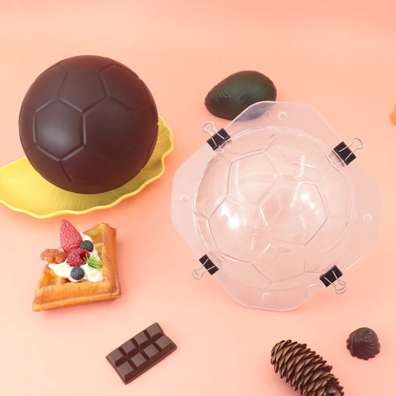 3D Soccer Ball Chocolate Mold Plastic for Football Fans for Dough Usage-Sweet Spot Goal