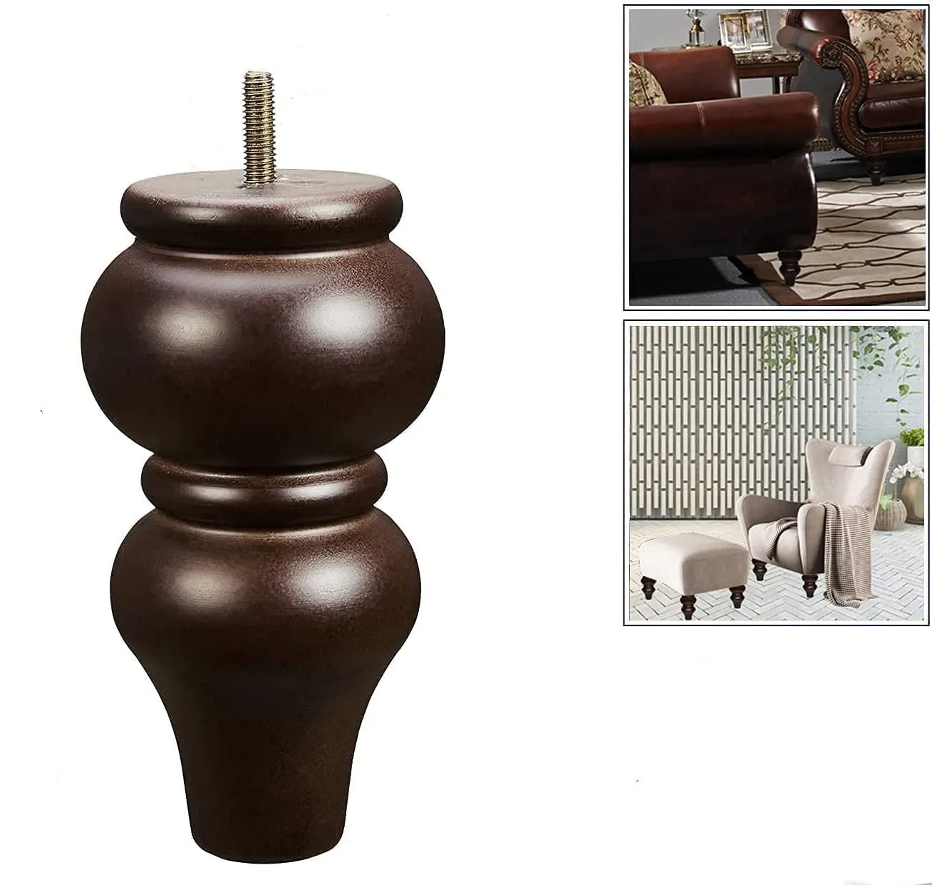 Modern Wooden Furniture Accessories For Sofa Stylish and Stable Cabinet Hardware Solid Wood Furniture Leg With Good Load-bearing