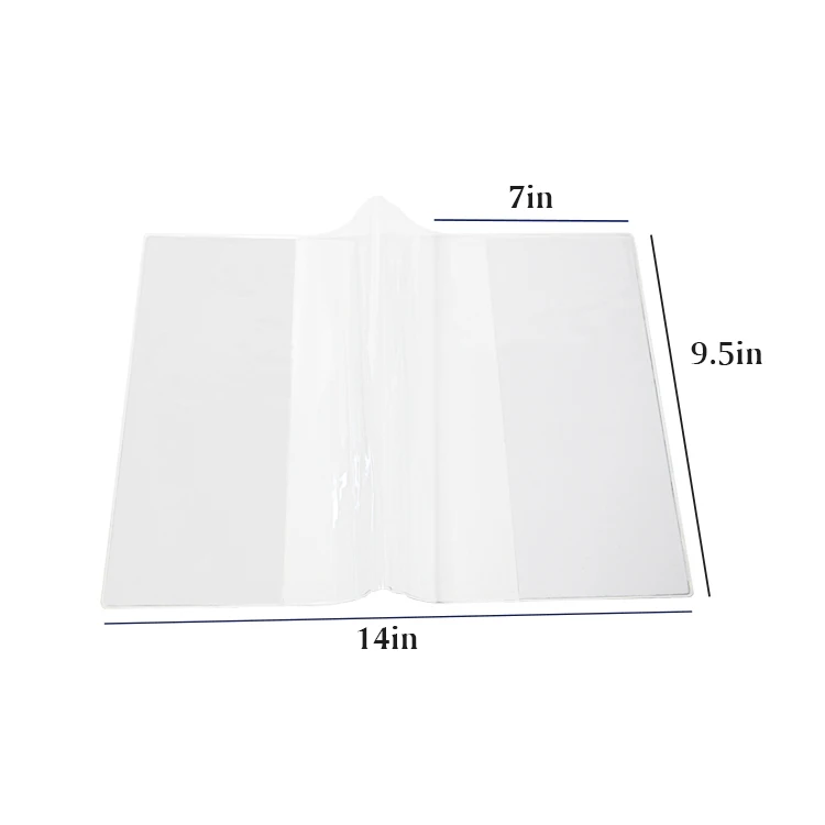 Customize Plastic Reusable Clear Soft Pvc A4 A5 Size Student School Exercise Note Book Cover For Kid Children