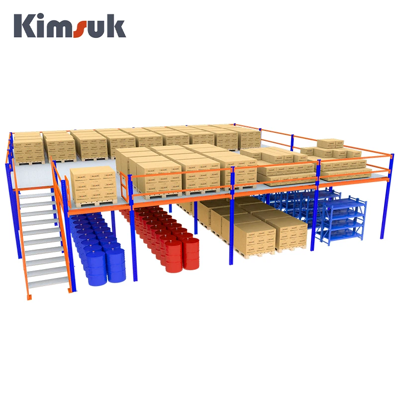 Heavy duty industrial storage warehouse racks pallet racking systems attic loft mezzanine floor platforms