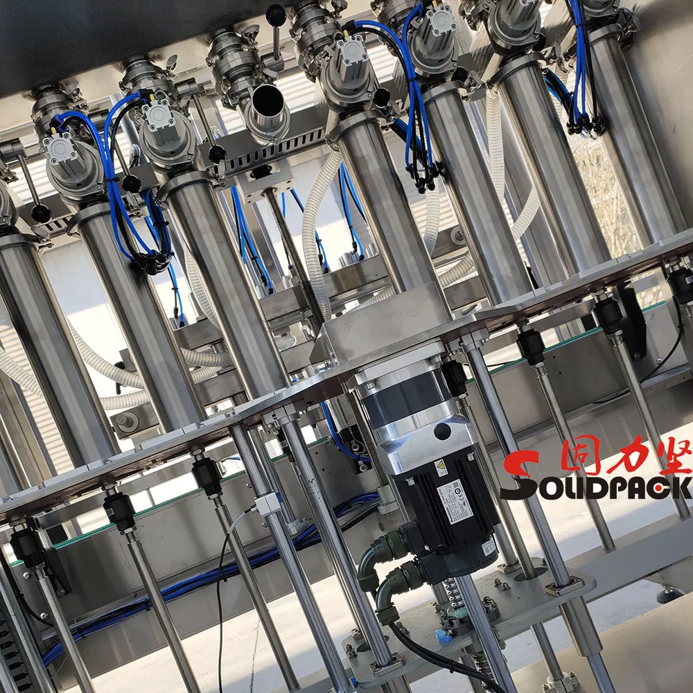 Solidpack 4 head perfume lubricant dropper alcohol automatic plastic fill and bottling machine