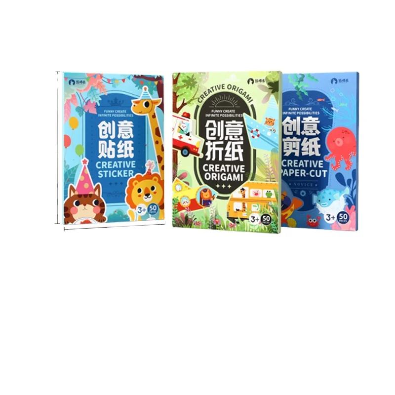 Customised Handmade Educational Scrapbooking Books Children Gift Sets Origami Books For Children