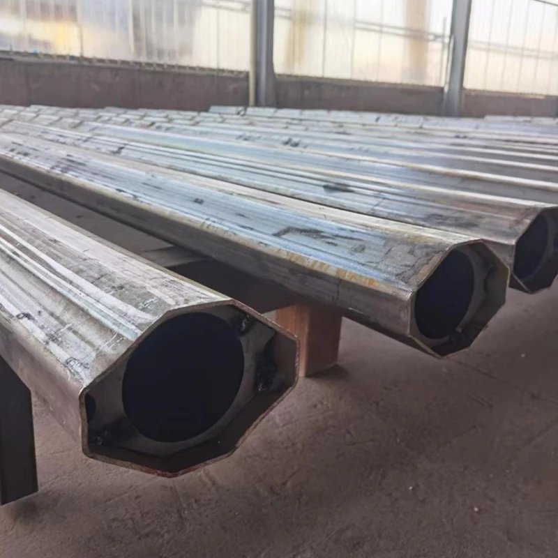 High quality galvanized 9m single arm street light pole solar street lamp pole