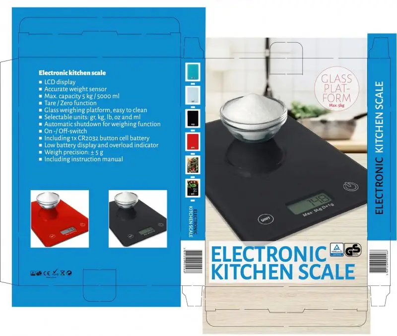 WHolesale 5kg Glass Platform Digital Balance Kitchen Food Weight Scale