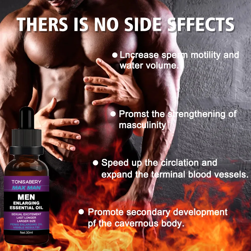 Big Dick Men Penis Thickening Growth Oil XXXL Liquid Cock Erection Men Penis Increasing Massage Oils