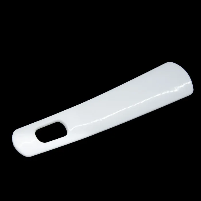 
Hotel plastic custom logo travel short white shoe horn shoehorn 