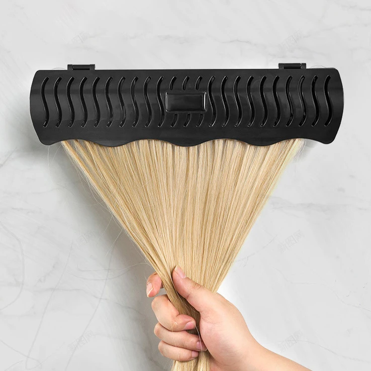 Wholesale Black White Pink Plastic Hair Stand Wig Display Hair Extension Holder With Cycle Use Suction Cups And Screw