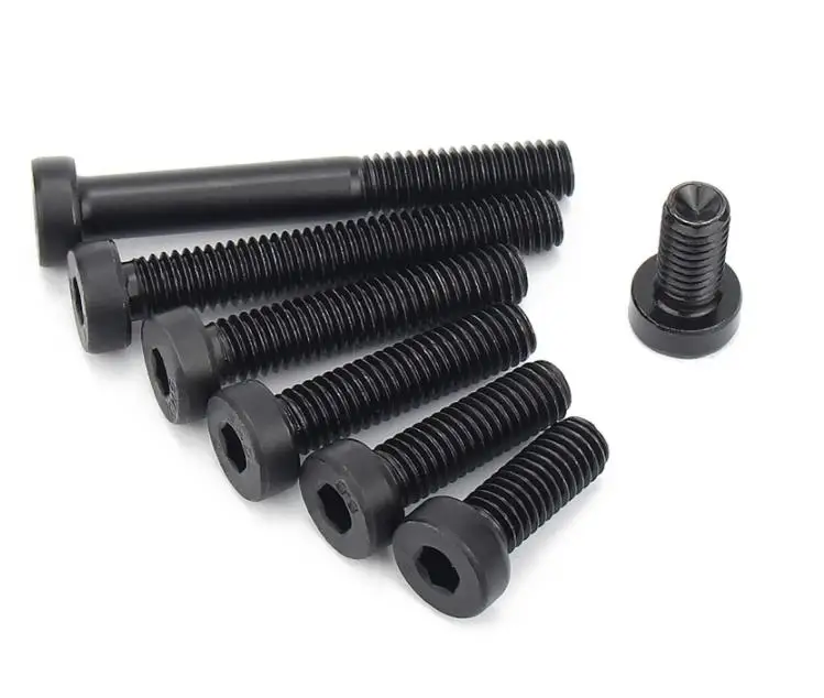 Customized Alloy Steel Din7984 Grade12.9 Hex Socket Head Cap Screw Black Oxide Allen Screw