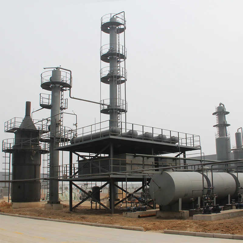 pyrolysis plant waste oil to diesel base oil distillation plant
