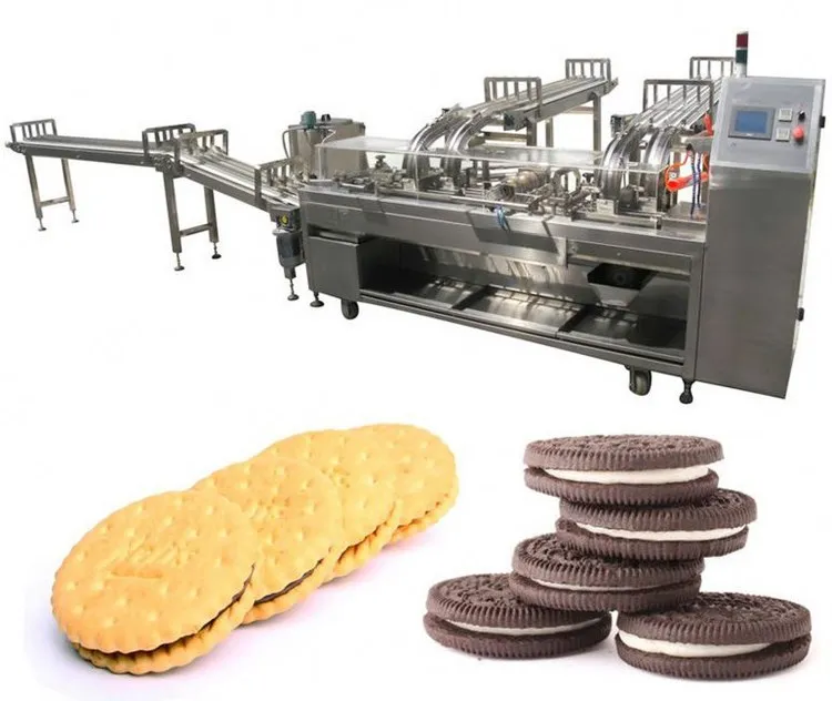 Full automatic chocolate biscuit make machine supplier/bakery biscuit making machine