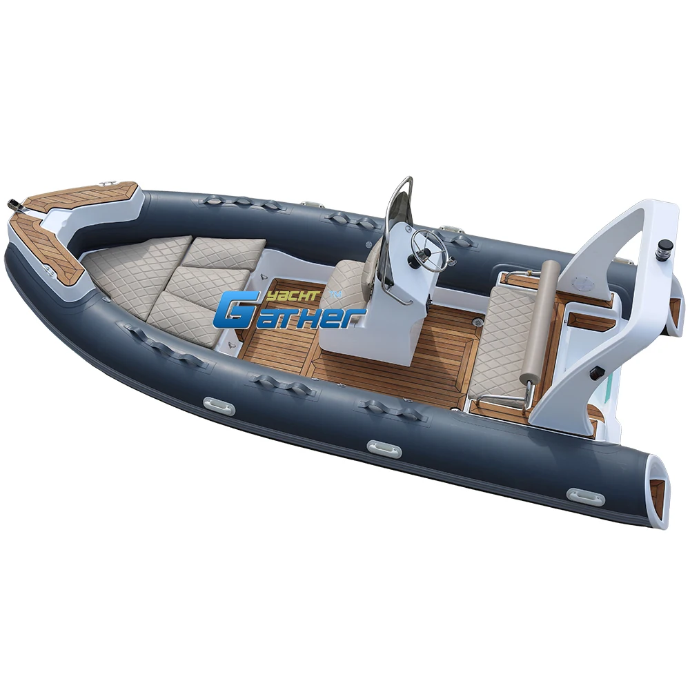 5.5m rib boat luxury rib boats for 7 people small yacht RIB-550 inflatable rib550B fishing