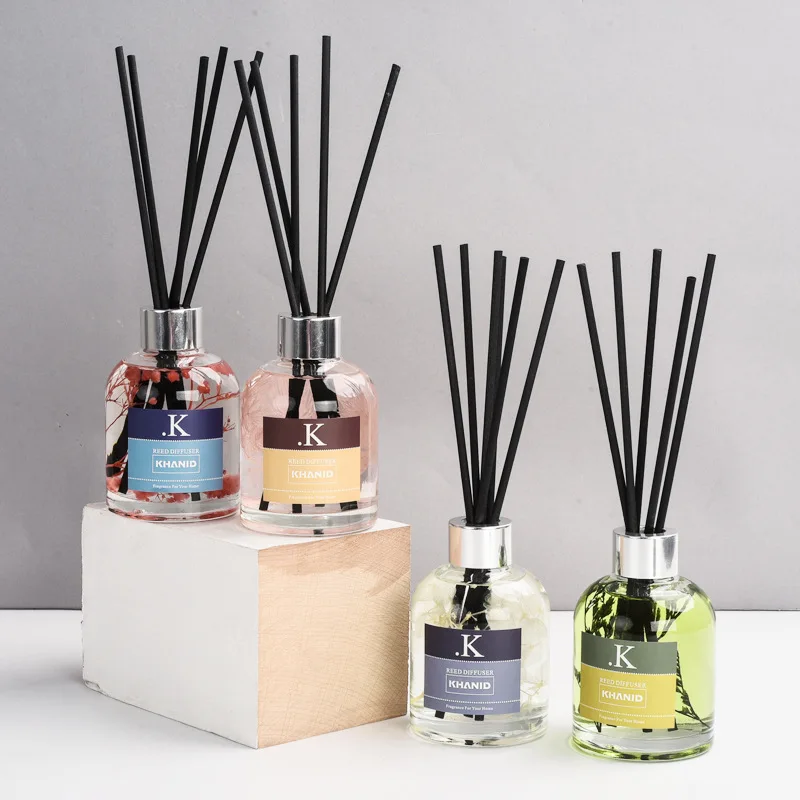 
new product reed diffuser glass bottle aroma diffuser flower diffuser for home hotel 
