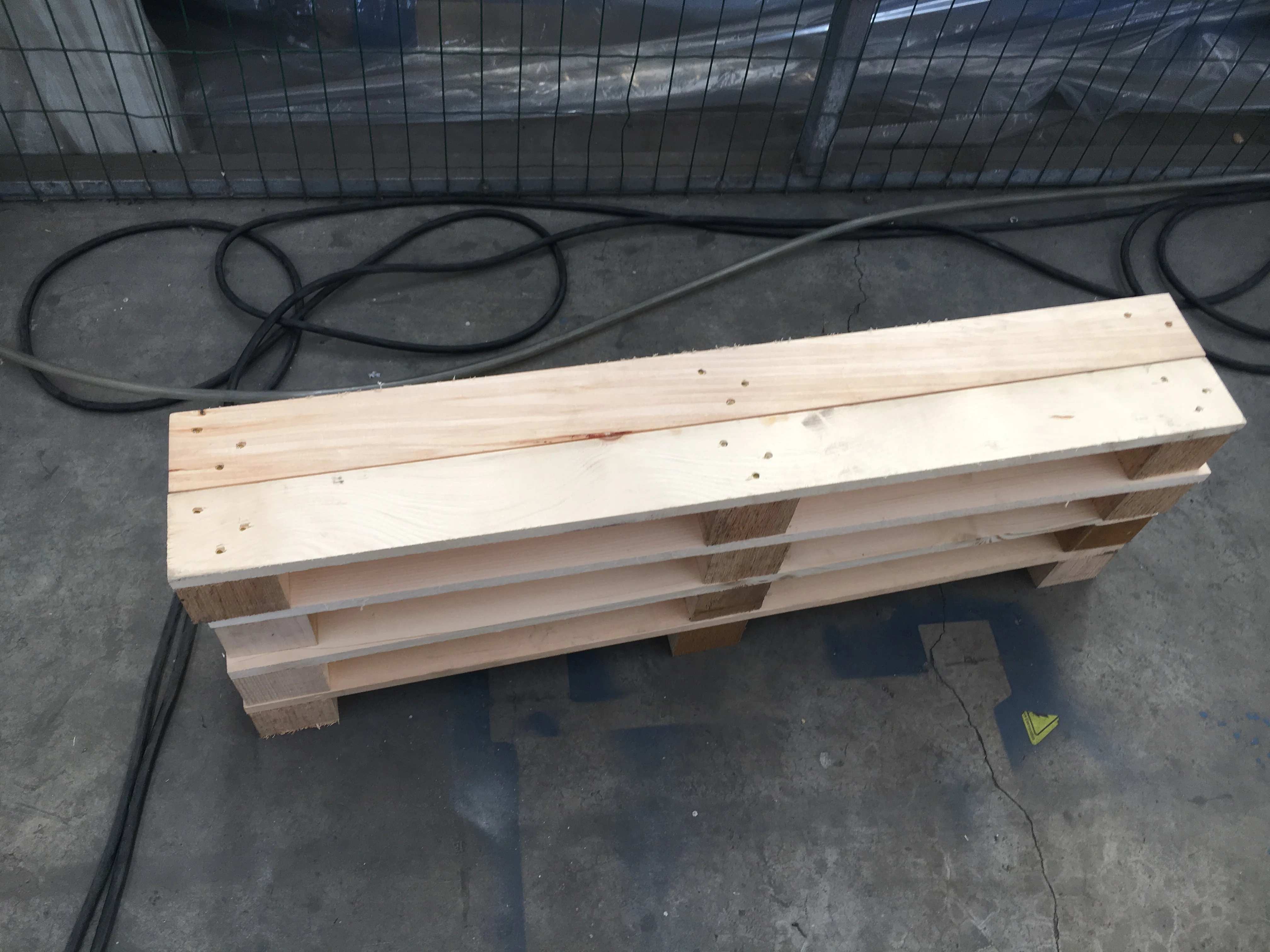 HICAS Wooden Pallet Leg Nailer nailing Machine Automatic Wooden Pallet Equipment