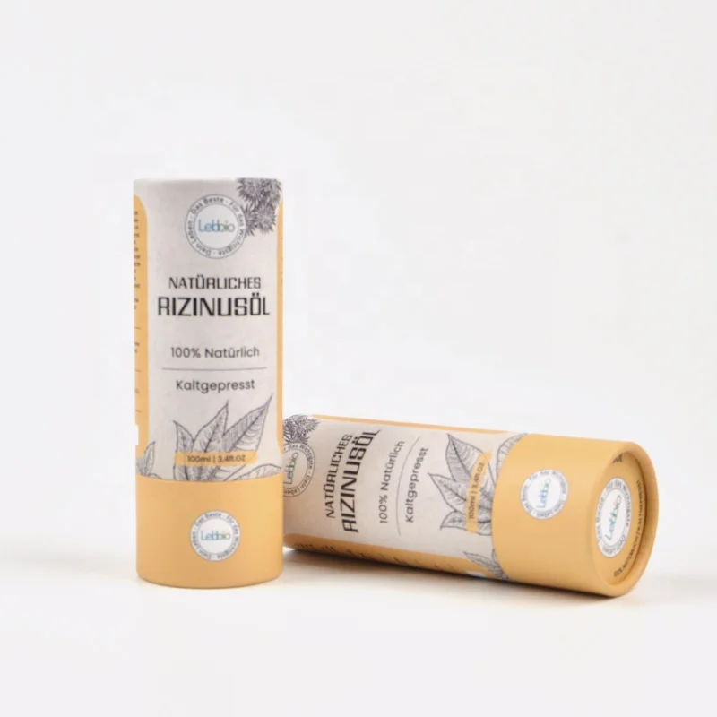 OEM factory biodegradable best gift tube box custom paper tube cardboard tube packaging box for dropper bottle