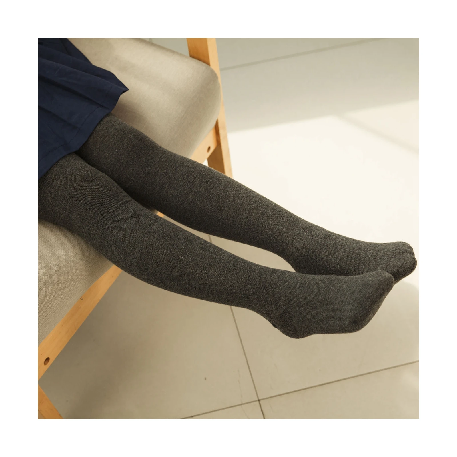 Custom Girls School Tights Combed Cotton Compression Tights Leggings for Kids