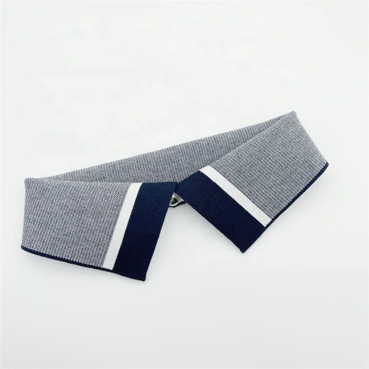Экологичный эластичный Жаккардовый трикотажный хлопковый воротник в качестве аксессуара для одежды