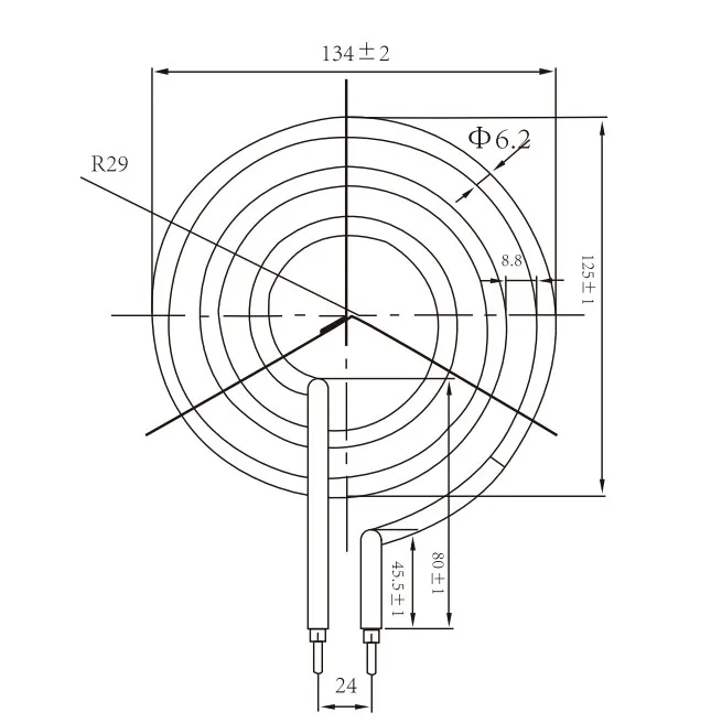 SD-326 wholesale price stainless steel electric heating element for hot plate
