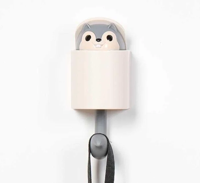 
Coat Wall Hook Key Holder Creativity Outstretch Squirrel Hook Wall Home Decoration Kitchen Hook Bathroom Accessories Coat Hanger 