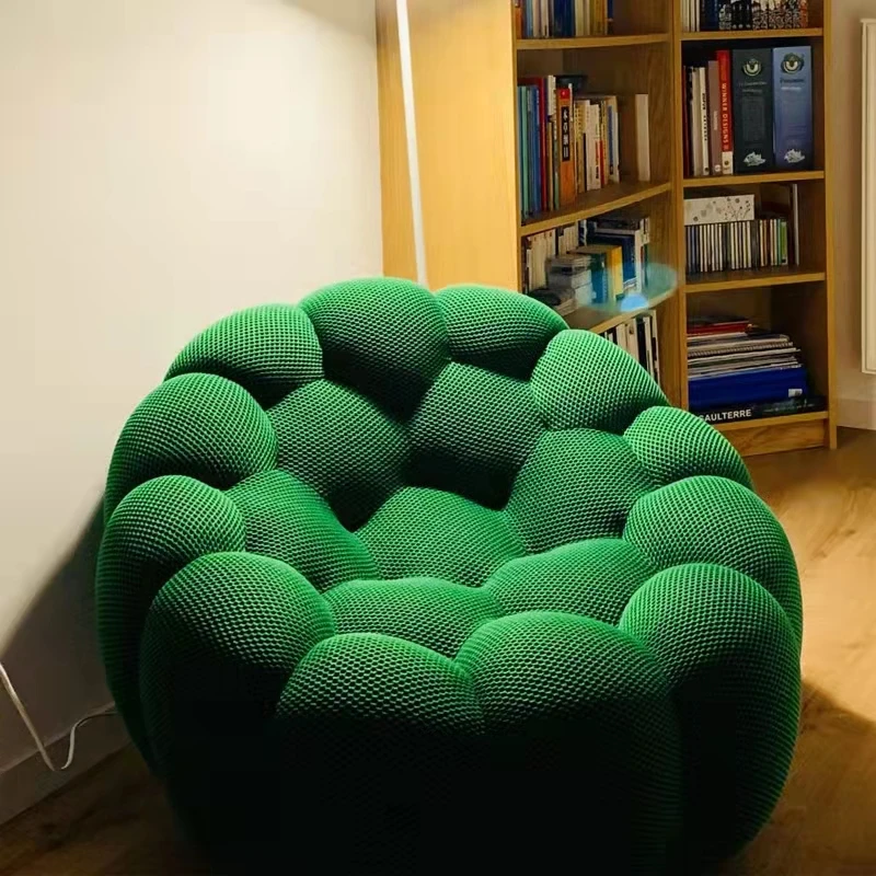 New design bubble sofa chair fabric soft legless honeycomb lounge chair single seater lazy couch for home balcony