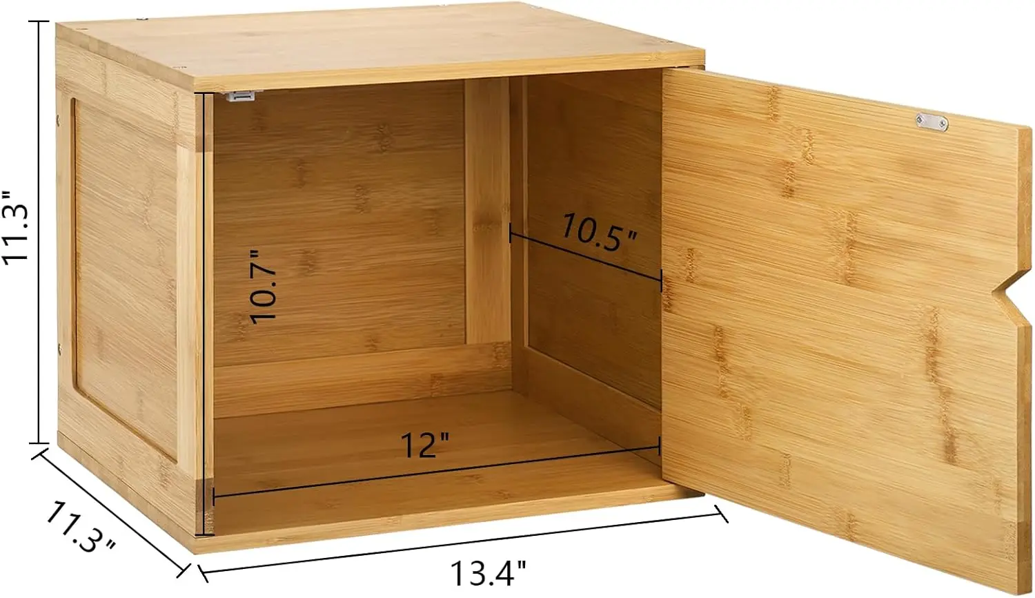 Wholesale Freestanding Cube Storage Organizer Custom Large Bamboo Storage Box