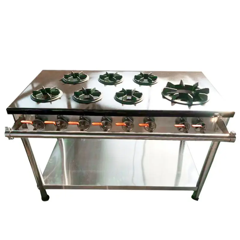 4 / 5 / 7 Head LPG Natural Gas Burner Stove Cooktop Burners For Home / Restaurant Efficiency Fire