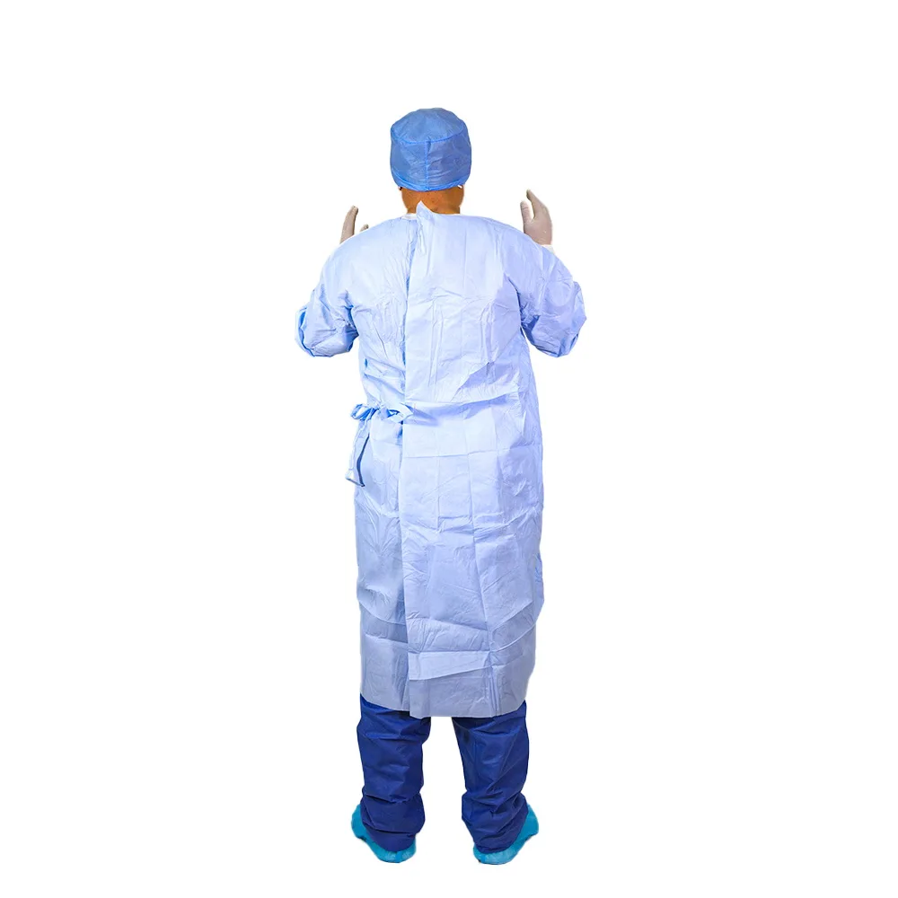aami level 4 gown Surgical Gown Book Folding Knitted disposable surgical gown Hubei Haixin
