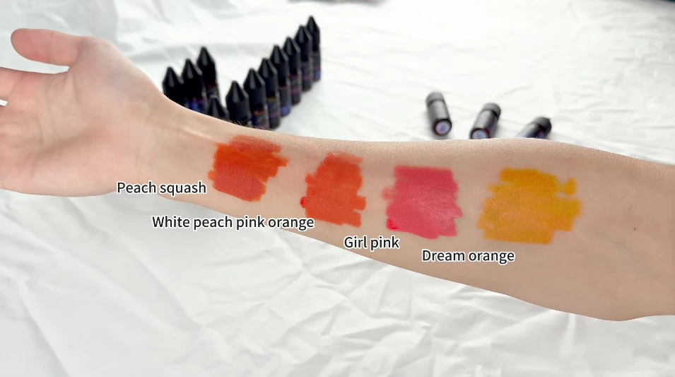 Lip Liquid Cosmetics Semi-permanent pigment High quality non-discoloration concentrated Embroidery Emulsion color