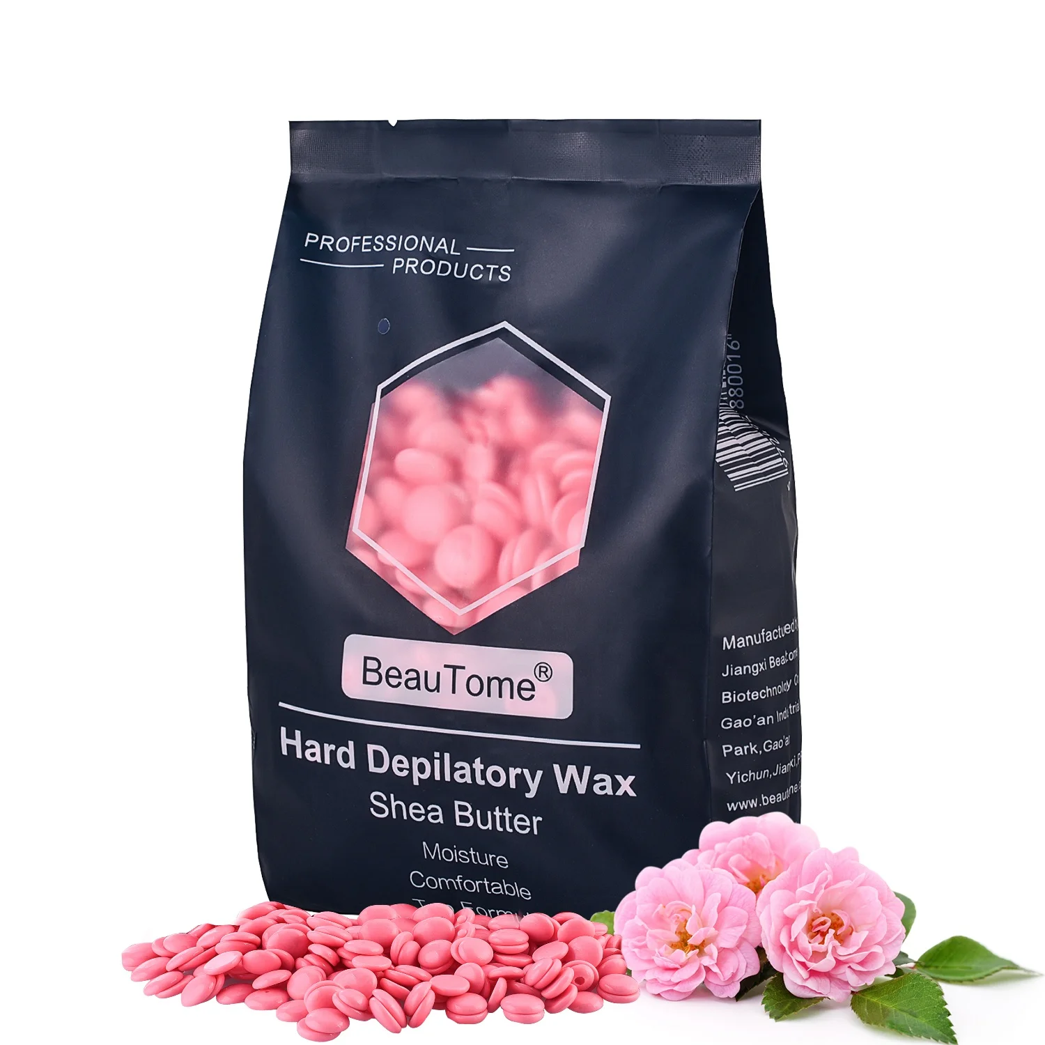 Beautome 500g Rosin-free Dropshipping Private Label Hot Body Liposoluble Depilatory Hard Wax Hair removal wax