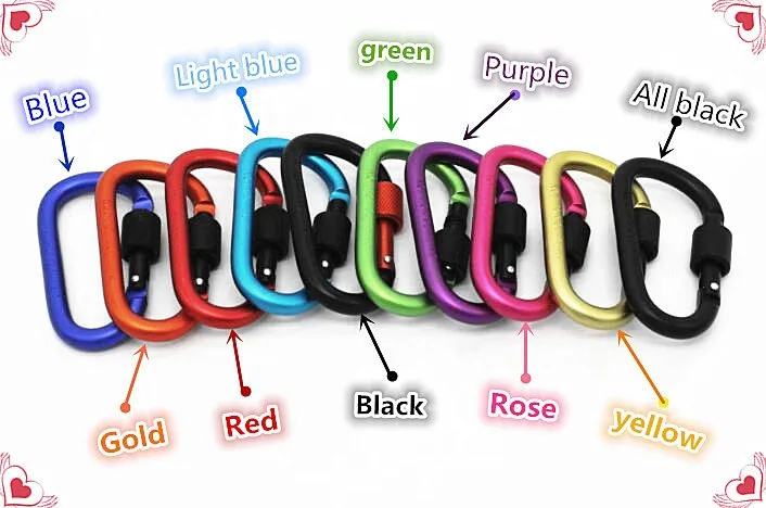 8 см алюминиевый подвесной рюкзак с пряжкой карабин для альпинизма