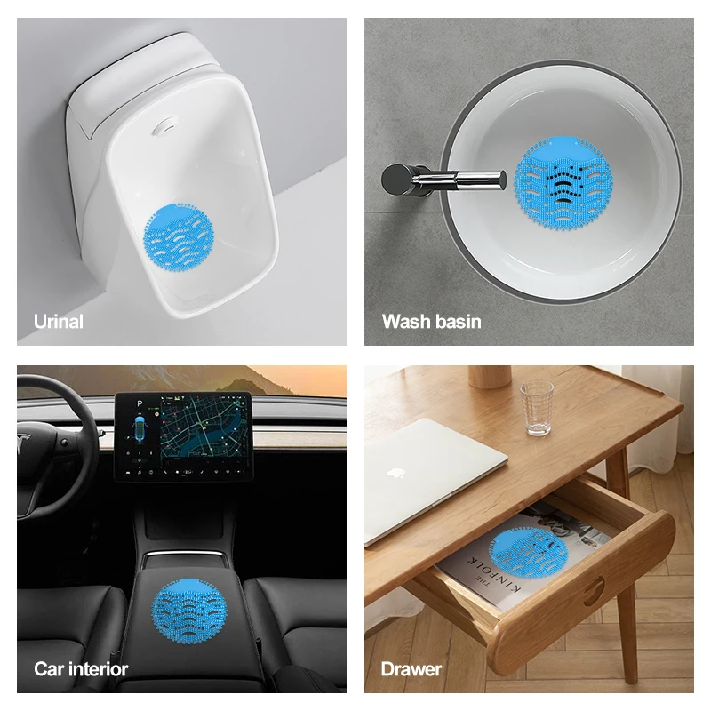 Toilet Scent Aire Urinal Deodorizer Screen Mats Long Bristle Anti Sp