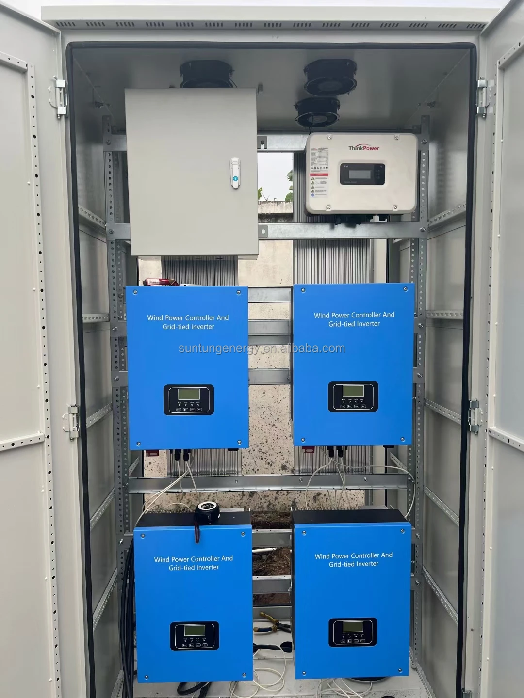 30KW Three Phase Easily Operated Grid Tied Wind Controller MPPT and Wind Inverter All in One Kit Power Generation System