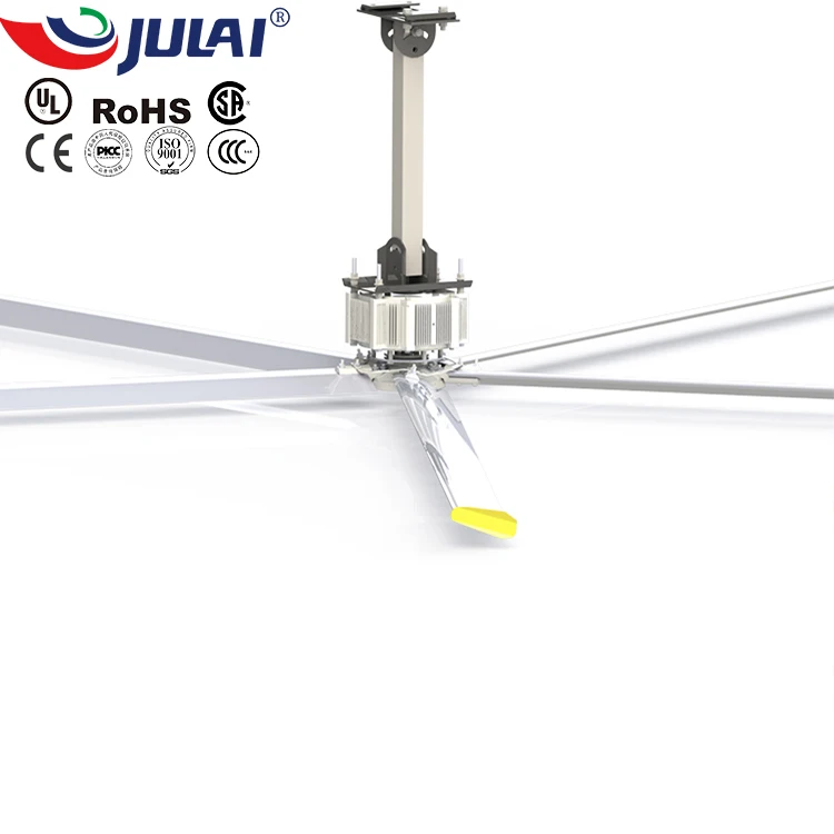 JULAI RTS 7.3m 24ft hvls commercial solar ceiling fan for large space