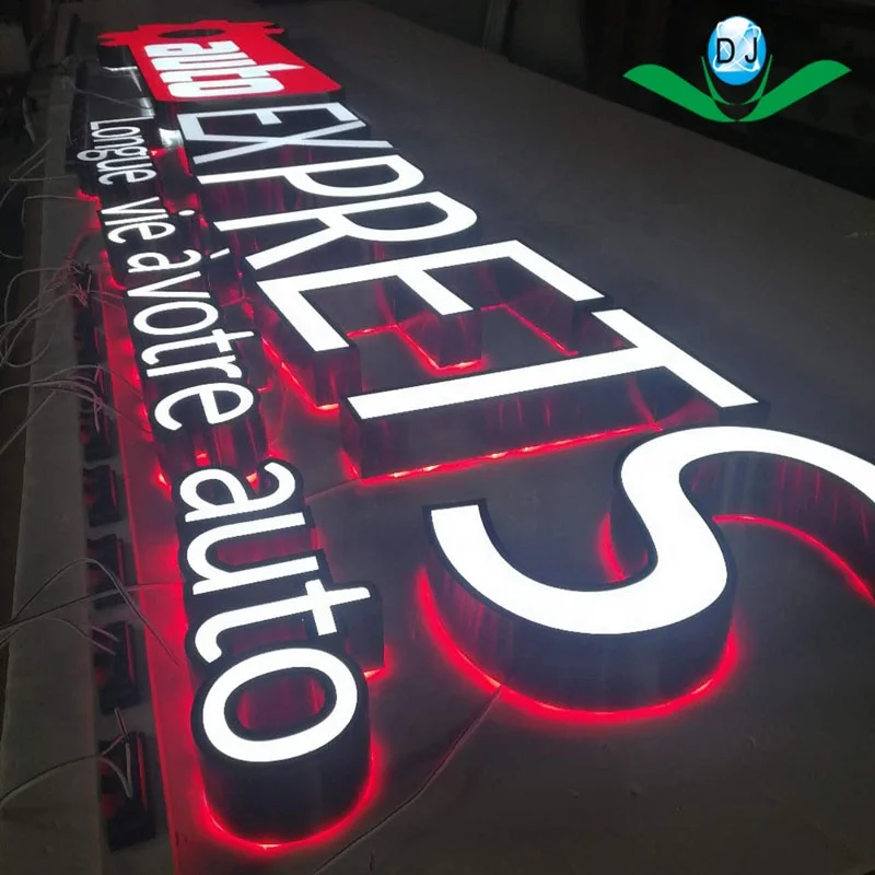 High Quality Business Signs Outdoor 3d Outdoor store name sign Supermarket Signage Led Lighting Building Signage