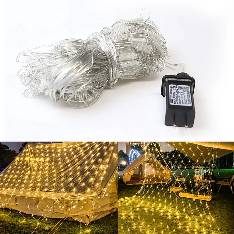 IP65 Waterproof Outdoor Indoor Led Light Net Decorative Holiday String Light for Party and Wedding Christmas Light Net