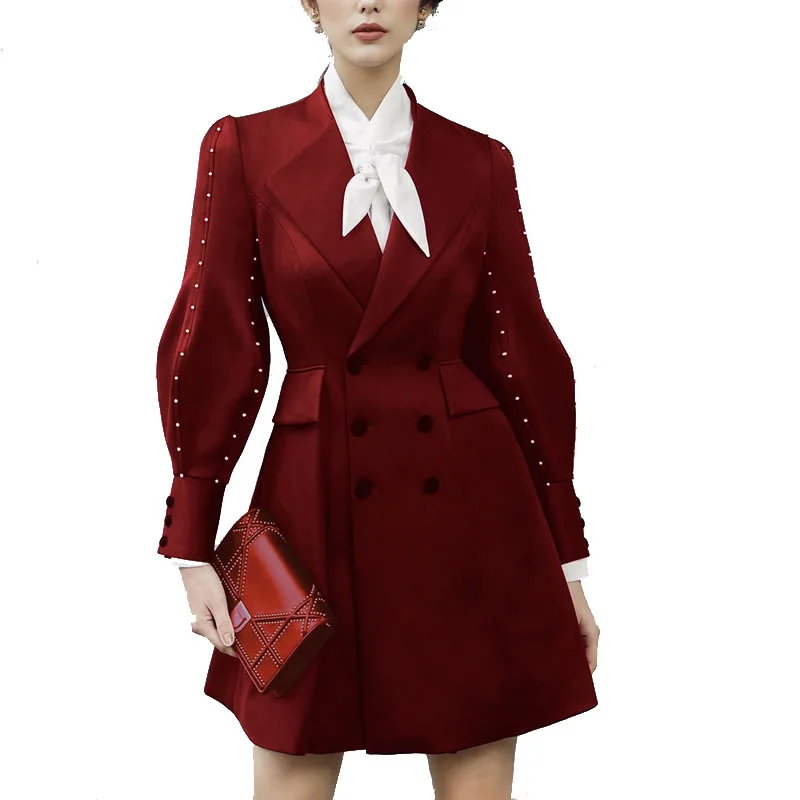 
Dresses Autumn Winter Jackets Coats Suits Jackets Coats Women Long Sleeve Pattern A-line Pull 