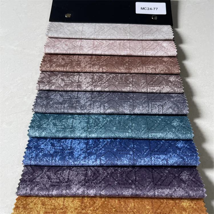 New Design Hometextile Arab Upholstery Multi Stitch Holland Velvet Sofa Fabric For Furniture